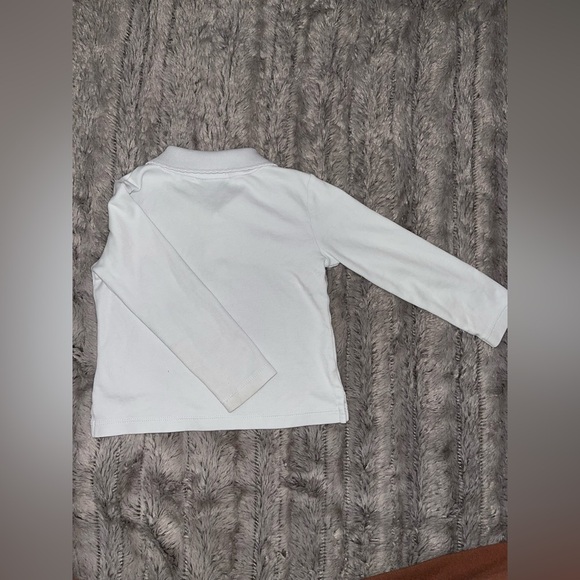 The Beaufort bonnet co. Little girls pink & light blue long sleeve polo shirt - Picture 7 of 8